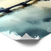Poster London-River Thames (D), Aquarelle (Coin)