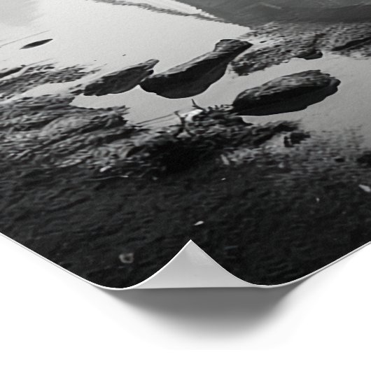 Poster London Tower Bridge dans le brouillard (Coin)