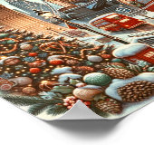 Poster London's Festive Splendor - Vibrant Christmas Car (Coin)