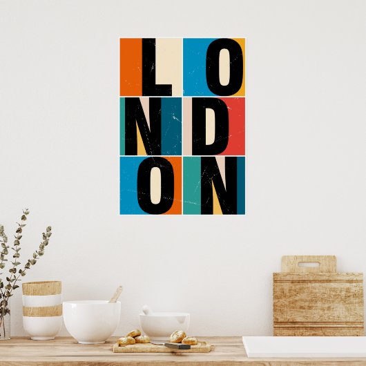 Poster Londres (Cuisine)
