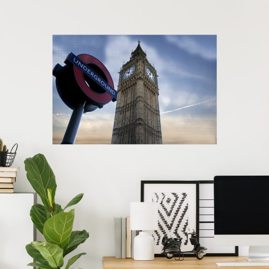 Poster Londres (Bureau à domicile)