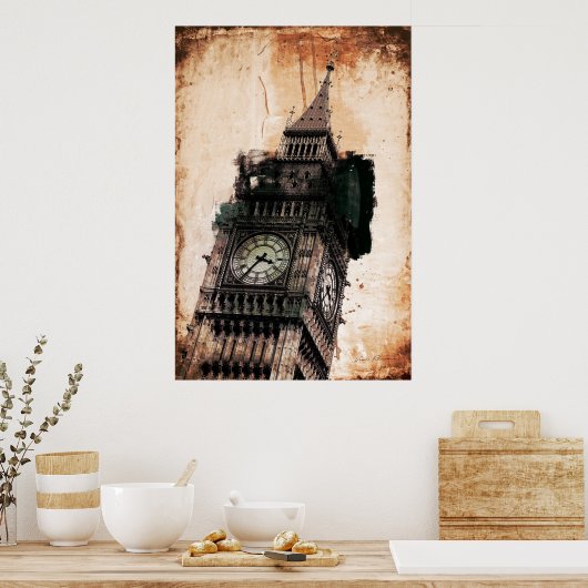 Poster londres (Cuisine)