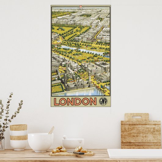 Poster Londres (Cuisine)