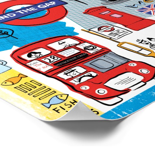 Poster Londres, Angleterre (Coin)