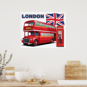 Poster Londres Angleterre (Cuisine)