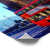 Poster Londres Angleterre Big Ben Red Bus (Coin)