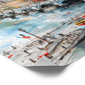 Poster Londres Angleterre célèbre Travel Place (Coin)