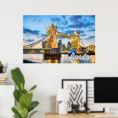 Poster Londres, Angleterre, Royaume-Uni (Bureau à domicile)