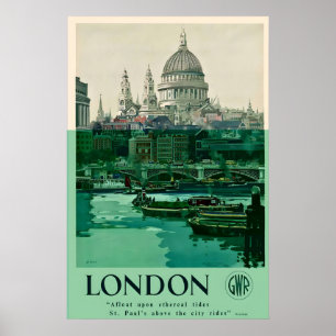 Poster Londres Angleterre Royaume-Uni Cathédrale St Pauls