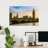 Poster Londres Angleterre Royaume-Uni Parlement Royaume-U (Bureau à domicile)