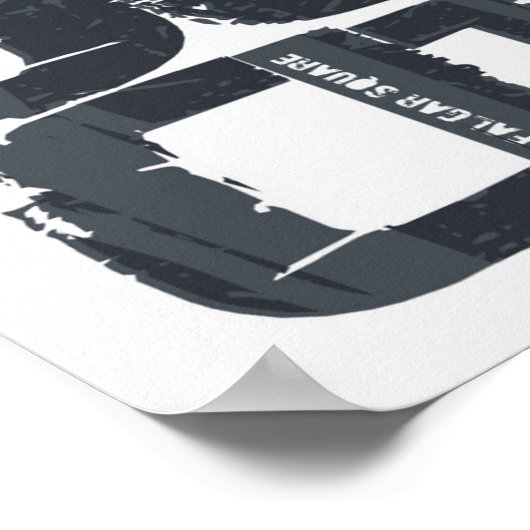 Poster Londres, Angleterre Typographie (Coin)