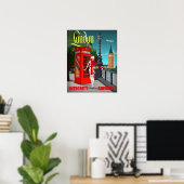 Poster Londres appelle Small (Bureau à domicile)