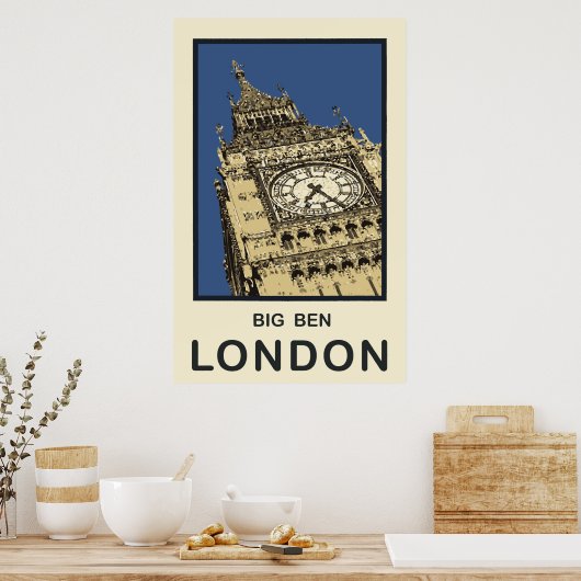 Poster Londres Big Ben (Cuisine)