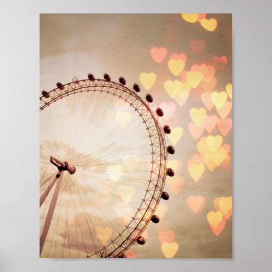 Poster Londres | Big Ben Photographie Filtrée Nuit (Devant)