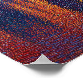 Poster Londres Big Ben Pointillisme Skyline Coucher de so (Coin)