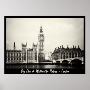 Poster Londres - Big Ben, Westminster Palace No.1 (Poster