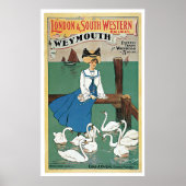 Poster Londres et Sud-Ouest ~ Weymouth (Devant)
