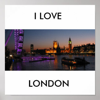 Poster londres, I LOVE, LONDON