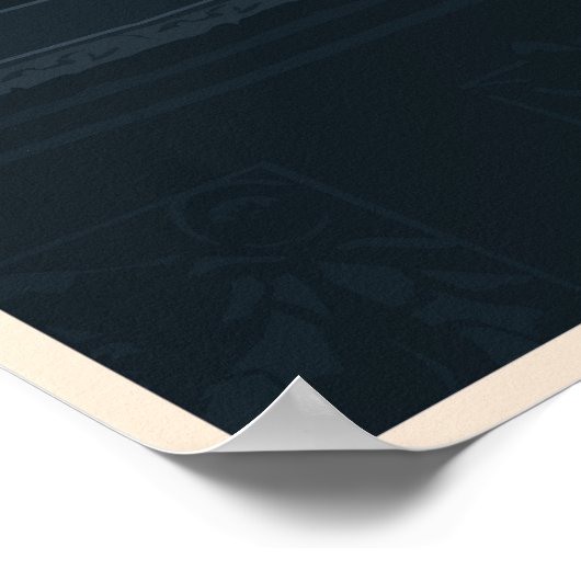 Poster Londres la nuit (Coin)