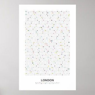 Poster Londres - MetroDots