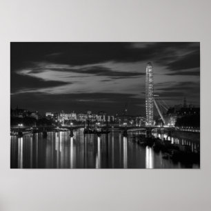 Poster Londres oeil la nuit