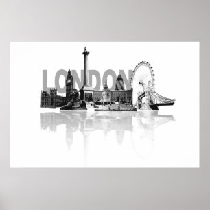 Poster Londres Skyline