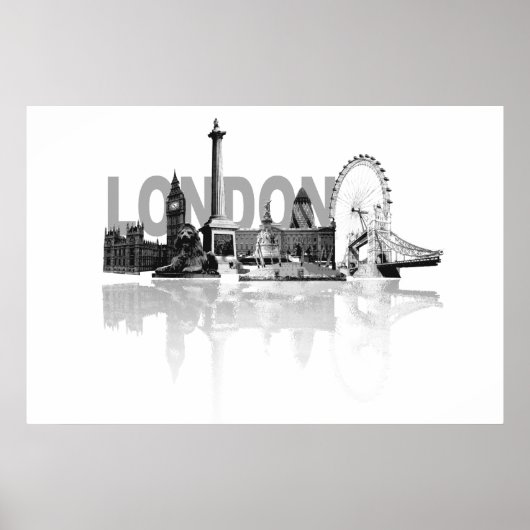 Poster Londres Skyline (Devant)