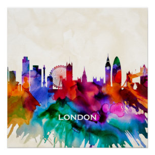 Poster Londres Skyline