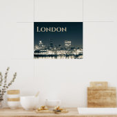 Poster Londres Skyline Panorama Urbain Souvenir Cadeau (Cuisine)