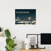 Poster Londres Skyline Panorama Urbain Souvenir Cadeau (Bureau à domicile)