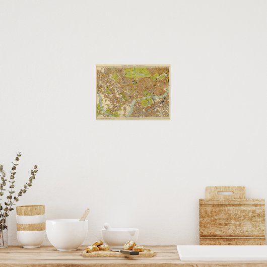 Poster Londres Sud-ouest (Cuisine)