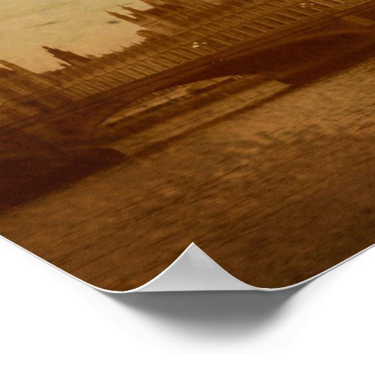 Poster Londres Thames (Coin)