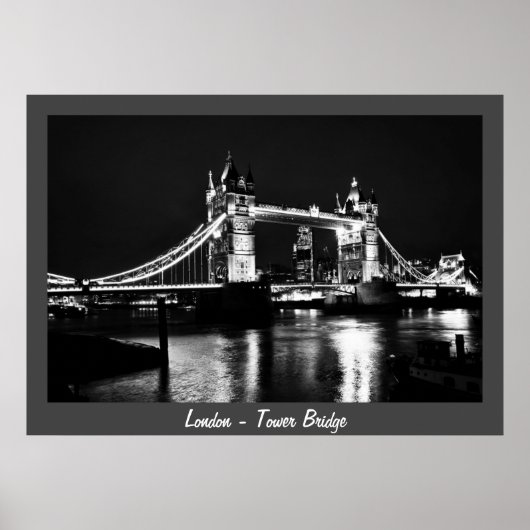 Poster Londres - Tower Bridge, Night No.2 (Poster) (Devant)