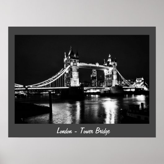 Poster Londres - Tower Bridge, Nuit No.2 (Affiche) (Devant)