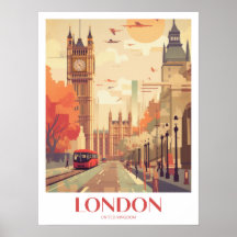 Londres Travel Print Wall Art
