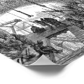 Poster Londres victorienne - Entrepôt près de la Tamise (Coin)