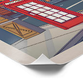 Poster Londres vintage (Coin)