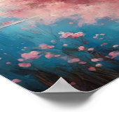 Poster Lone Sakura par le marais encore (Coin)