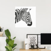 Poster Lone Zebra (Bureau à domicile)