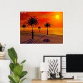 Poster Lonely Beach (Bureau à domicile)