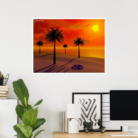 Poster Lonely Beach (Bureau à domicile)