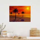 Poster Lonely Beach (Cuisine)