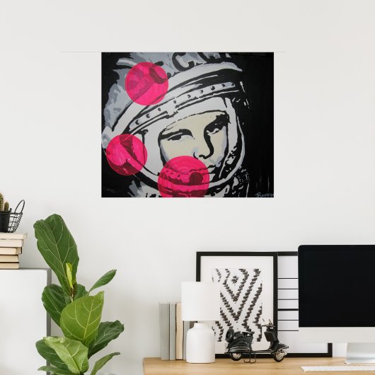 Poster "Lonely Cosmonaut" (Bureau à domicile)