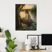 Poster Lonely Girl's Surreal Lake Encounter (Bureau à domicile)