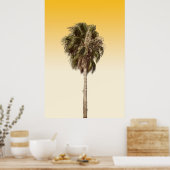 Poster Lonely palm tree (Cuisine)