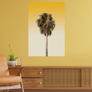 Poster Lonely palm tree