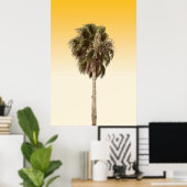 Poster Lonely palm tree (Bureau à domicile)