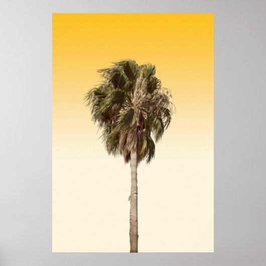 Poster Lonely palm tree (Devant)
