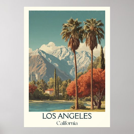 Poster Long Beach California Art | City Beach Sky (Devant)
