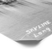 Poster Long Beach, California City Skyline View (Coin)